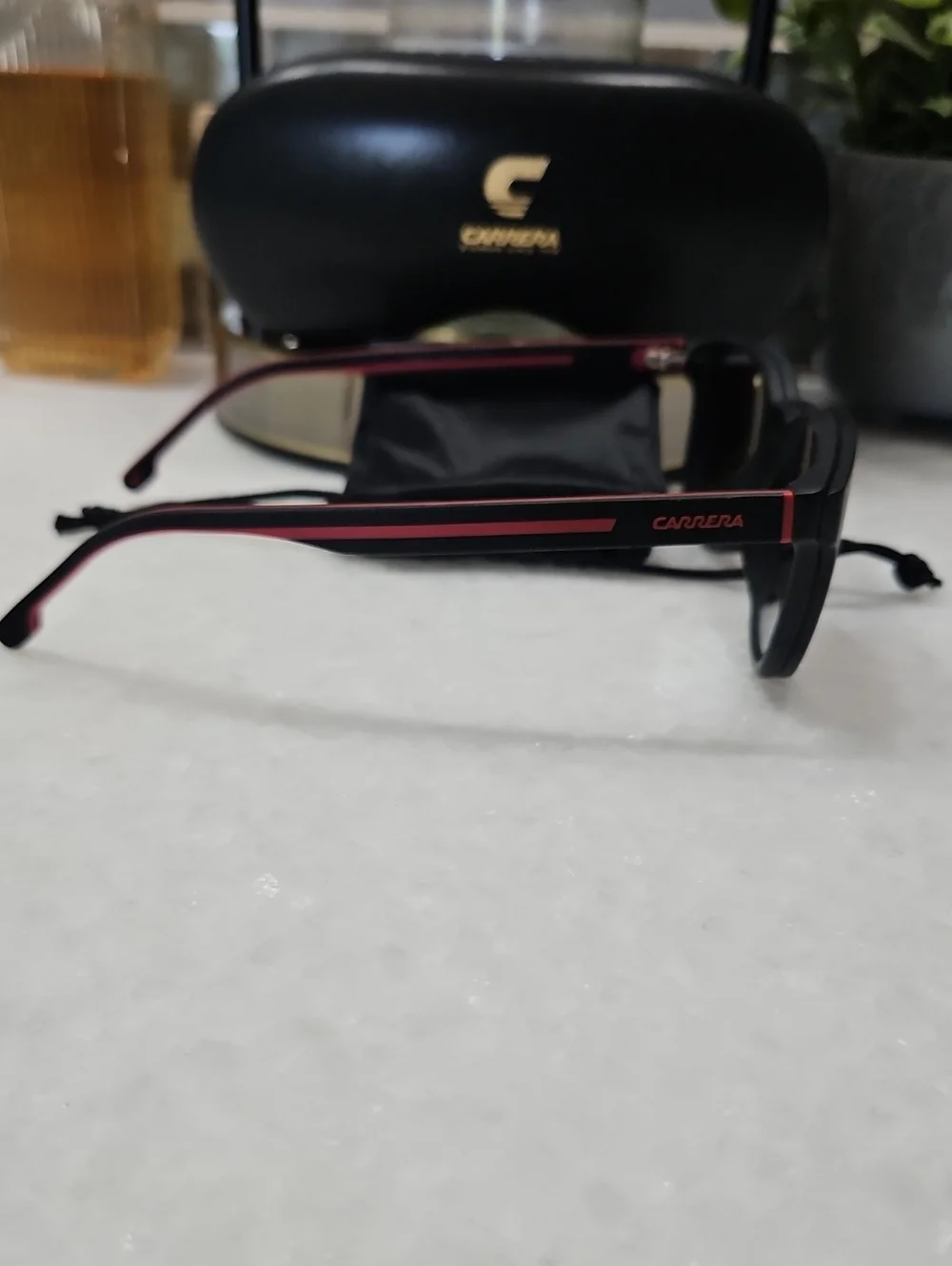 2 In 1 Carrera Men's Black glasses with Magnetic Sunglass Lens